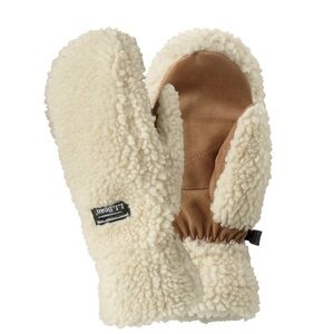 Women's Mountain Pile Fleece Mittens - Natural